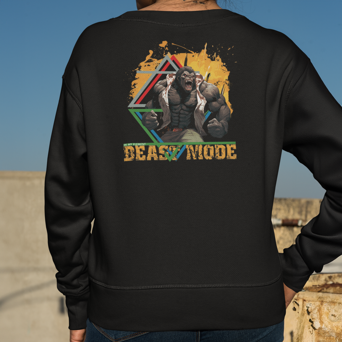 LIMITED EDITION Ladies Beast Mode Relax Crew Jumper