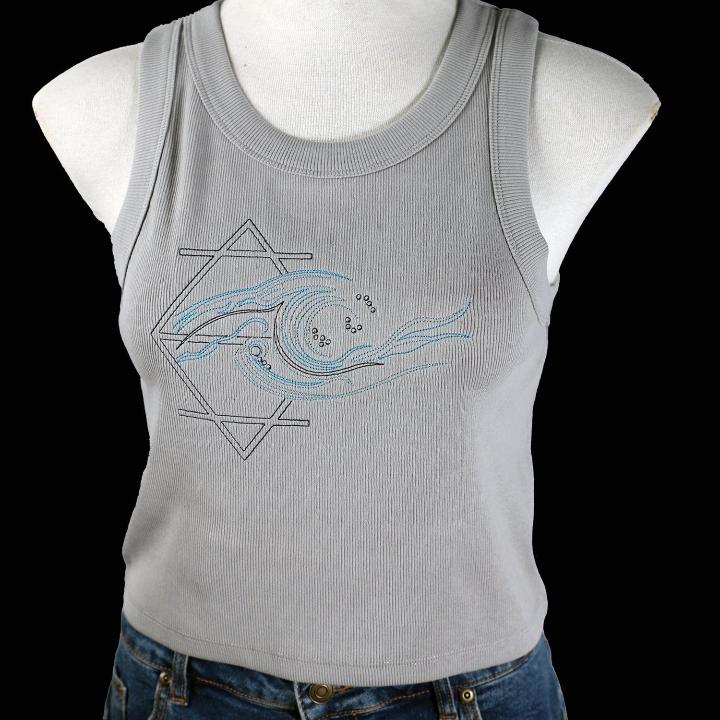 PRE-ORDER Summer Waves Womans Crop Tank